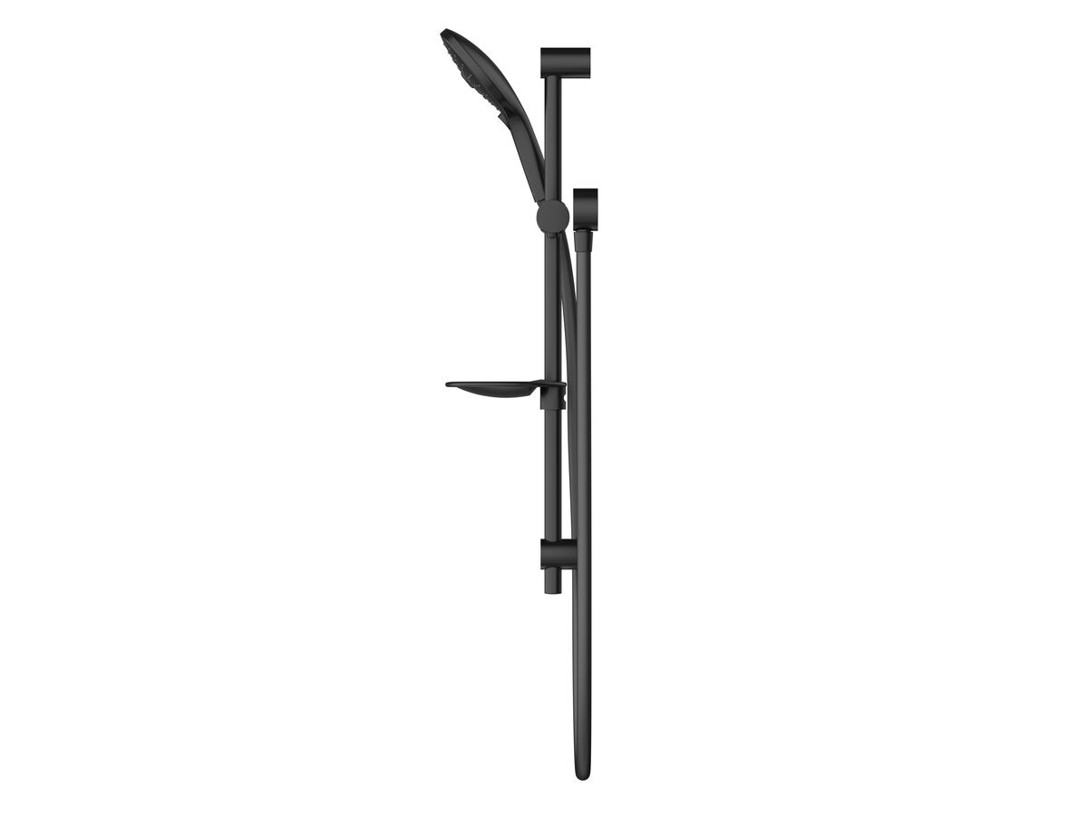 Reece Posh Domaine Single Rail Shower 3 Functions With Wall Water Inlet Matte Black (4 Star)