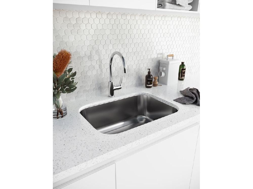 Reece Posh Domaine Trough 45L With 1 Centre Taphole Stainless Steel