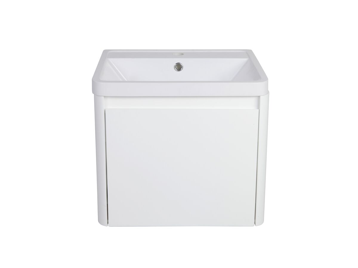 Reece Posh Solus 500mm Wall Hung Vanity Unit 1 Drawer 1 Taphole With Overflow
