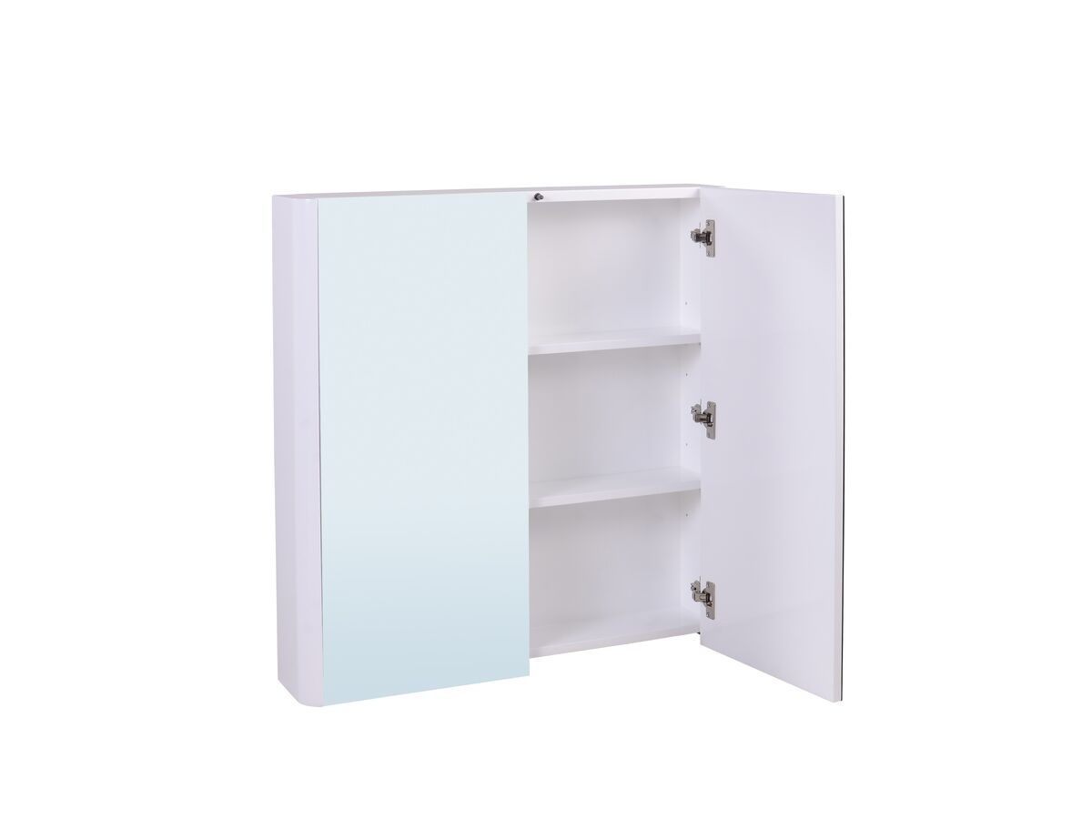 Reece Posh Solus 750mm Mirror Cabinet 2 Doors White