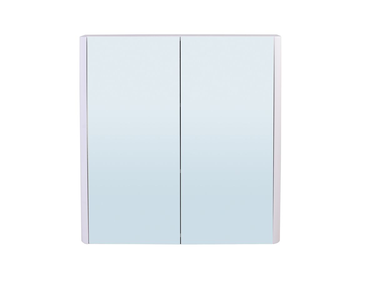 Reece Posh Solus 750mm Mirror Cabinet 2 Doors White