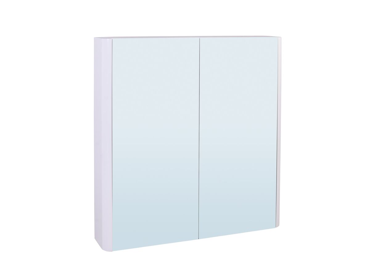 reece Posh Solus 750mm Mirror Cabinet 2 Doors White