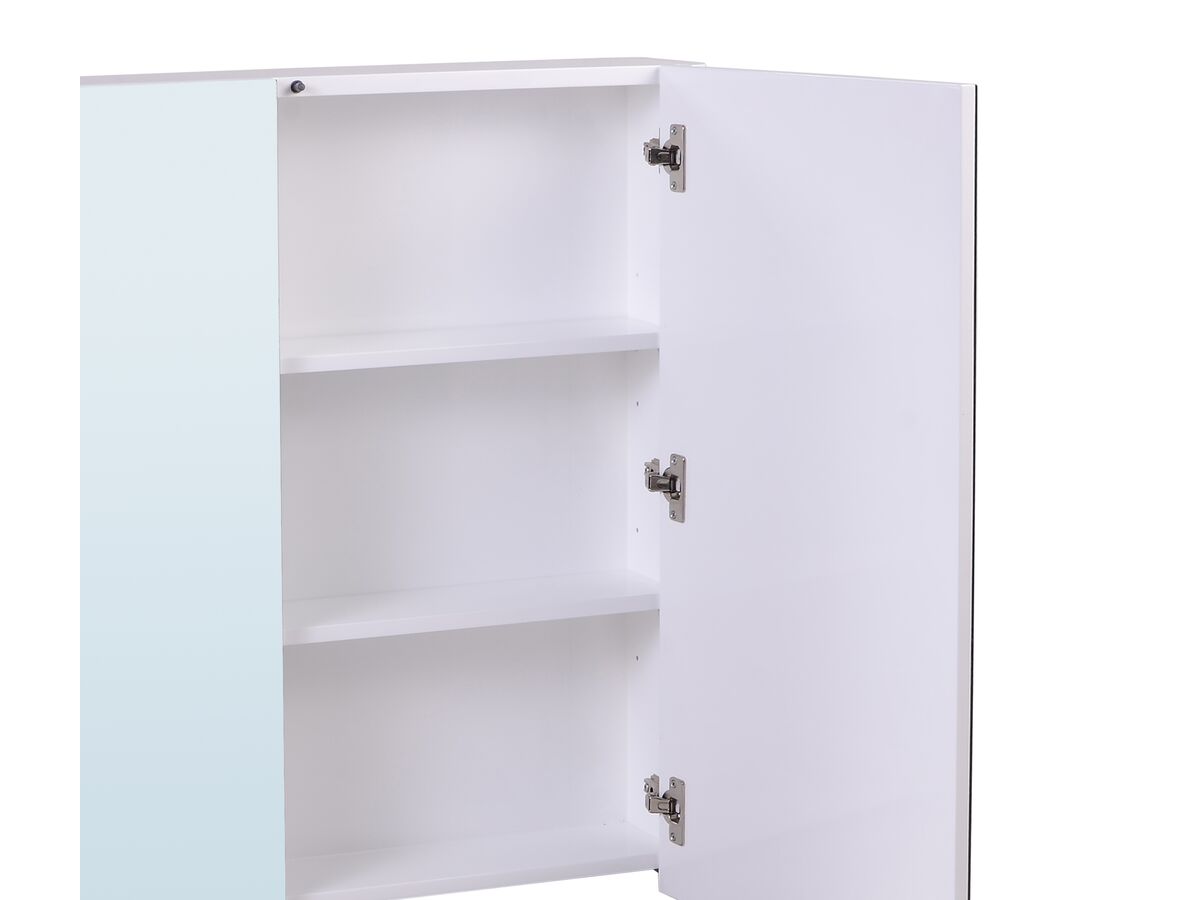 Reece Posh Solus 900mm Mirror Cabinet 2 Doors White