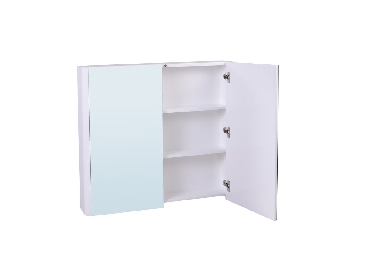 Reece Posh Solus 900mm Mirror Cabinet 2 Doors White
