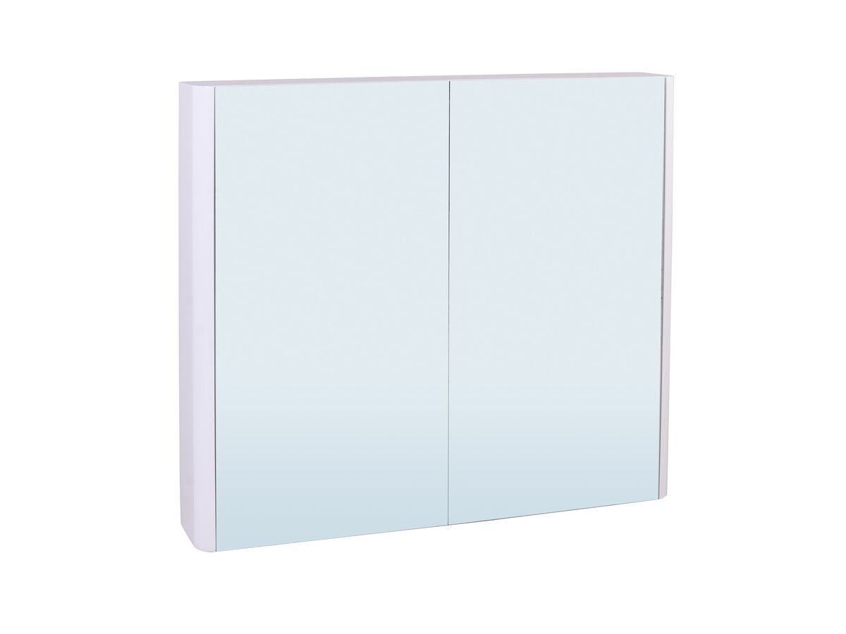reece Posh Solus 900mm Mirror Cabinet 2 Doors White