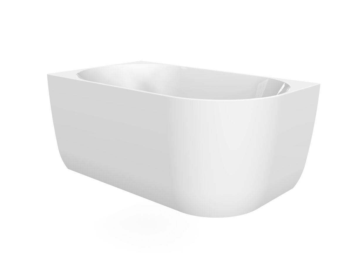 reece Posh Solus Back To Corner Freestanding Bath 1300 Left Corner White