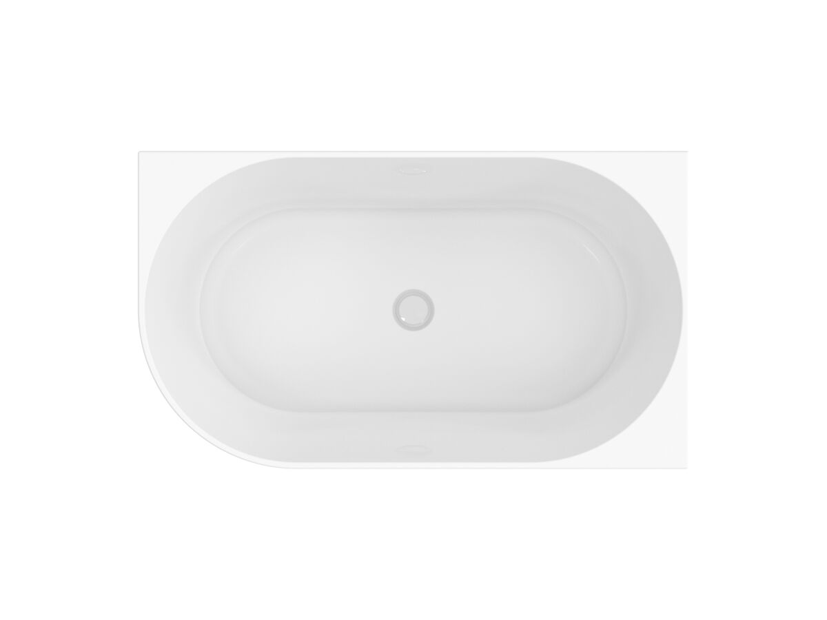 Reece Posh Solus Back To Corner Freestanding Bath 1300 Right Corner White