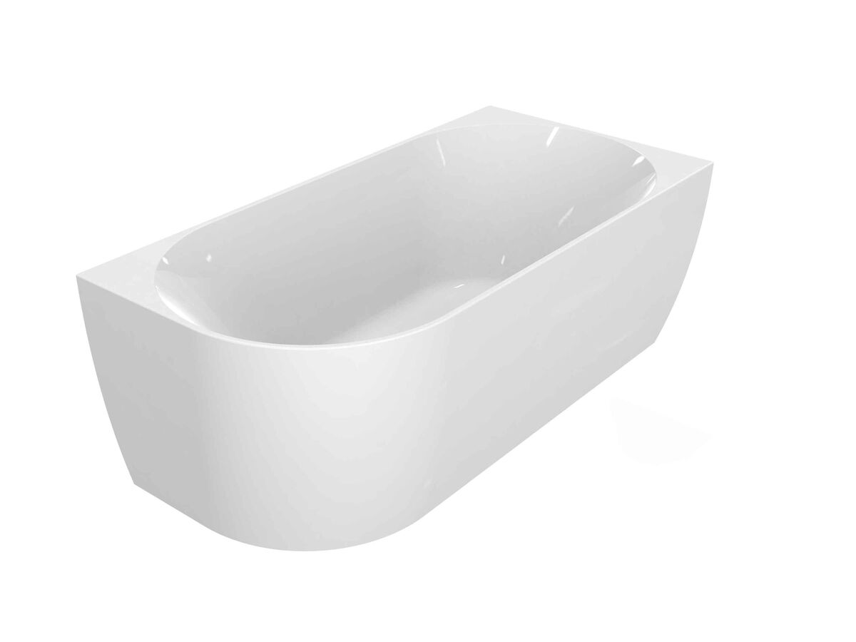 reece Posh Solus Back To Corner Freestanding Bath 1500mm Right Corner White