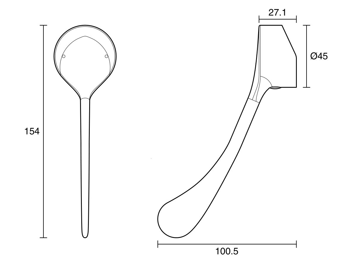 Reece Posh Solus Extended Lever Only 150mm Brushed Nickel