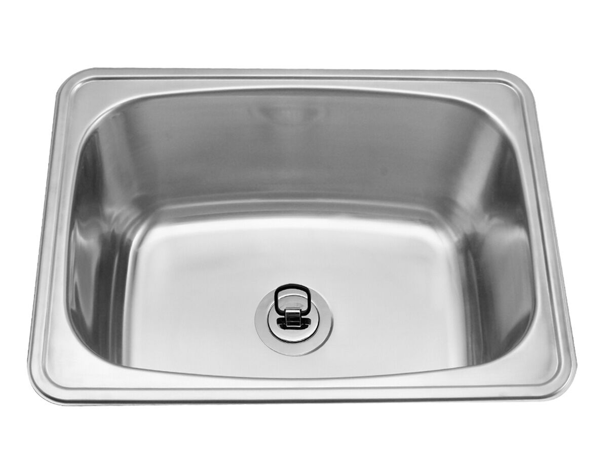 Reece Posh Solus Flat Rim Trough 70 Litres No Tapholes Stainless Steel