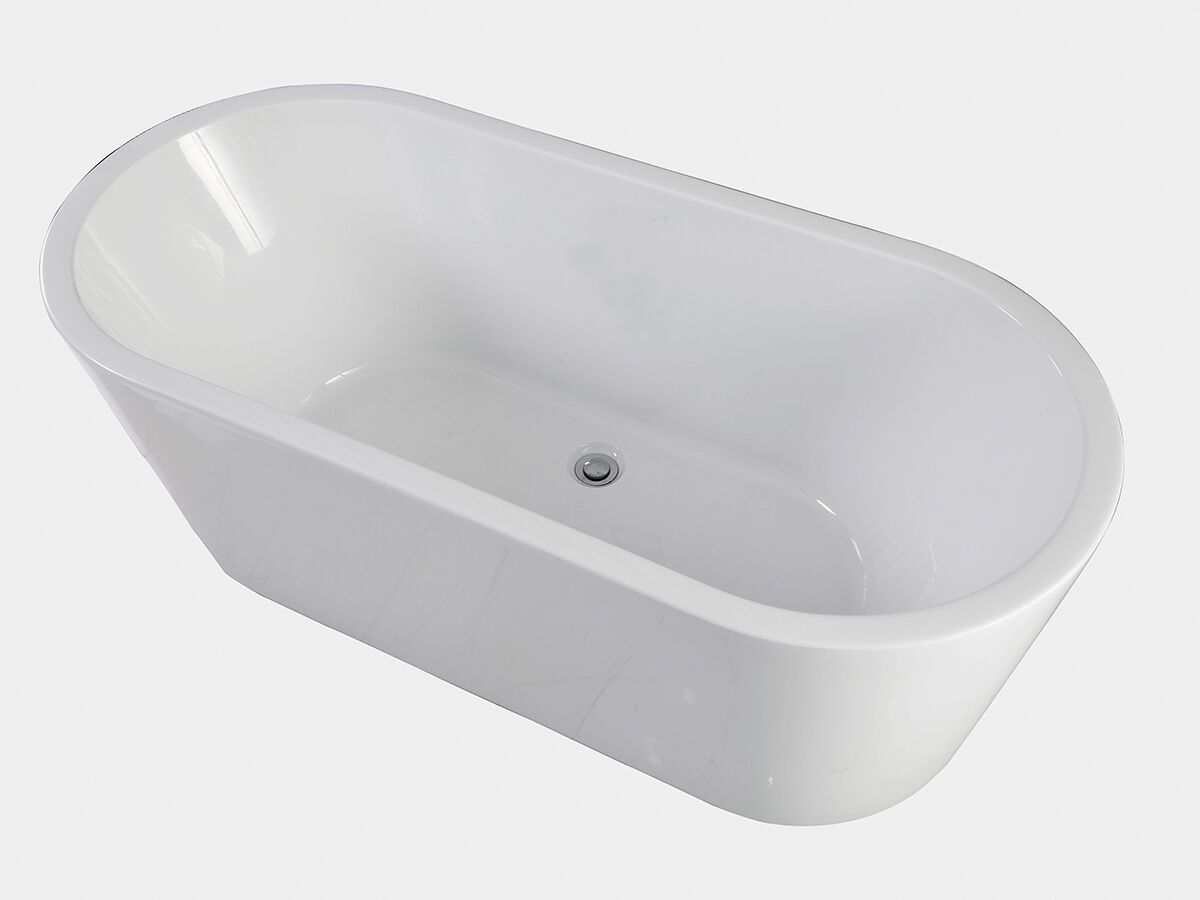 reece Posh Solus Freestanding Bath 1500 x 700 x 560mm White No Overflow