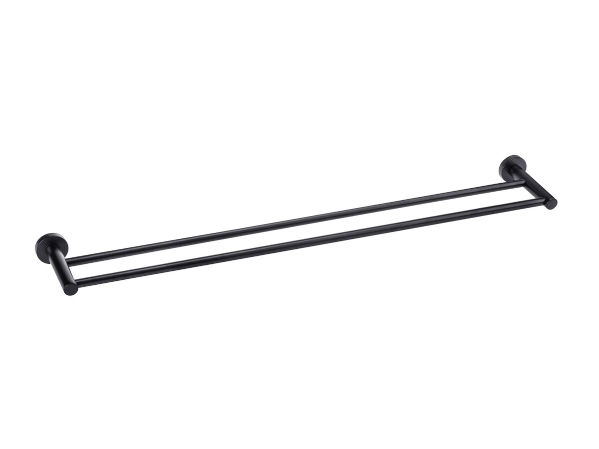 reece Posh Solus MK2 Double Towel Rail 750mm Matte Black