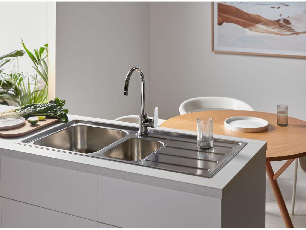 Reece Posh Solus MK2 Gooseneck Sink Mixer Tap Chrome (4 Star)