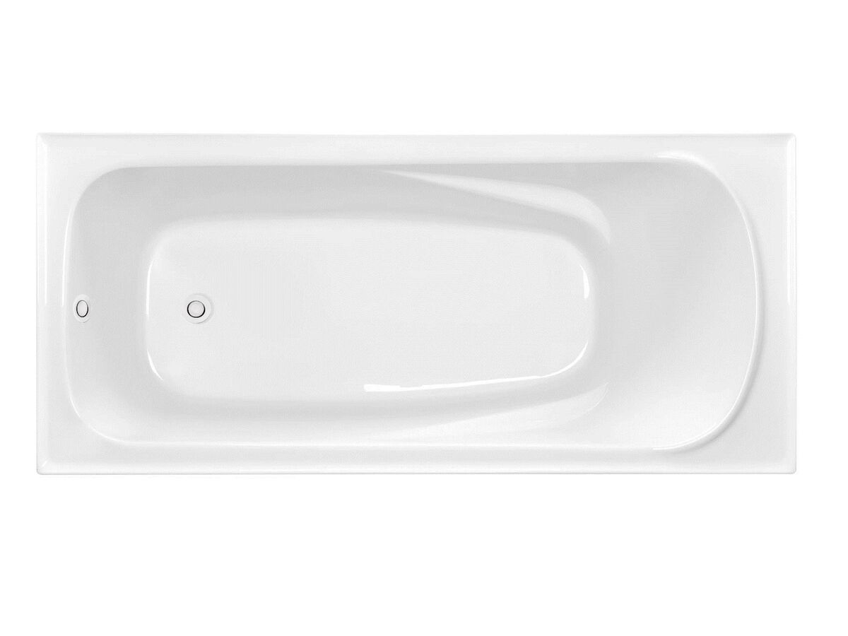 reece Posh Solus MK2 Inset Bath 1675mm with Overflow Gloss White