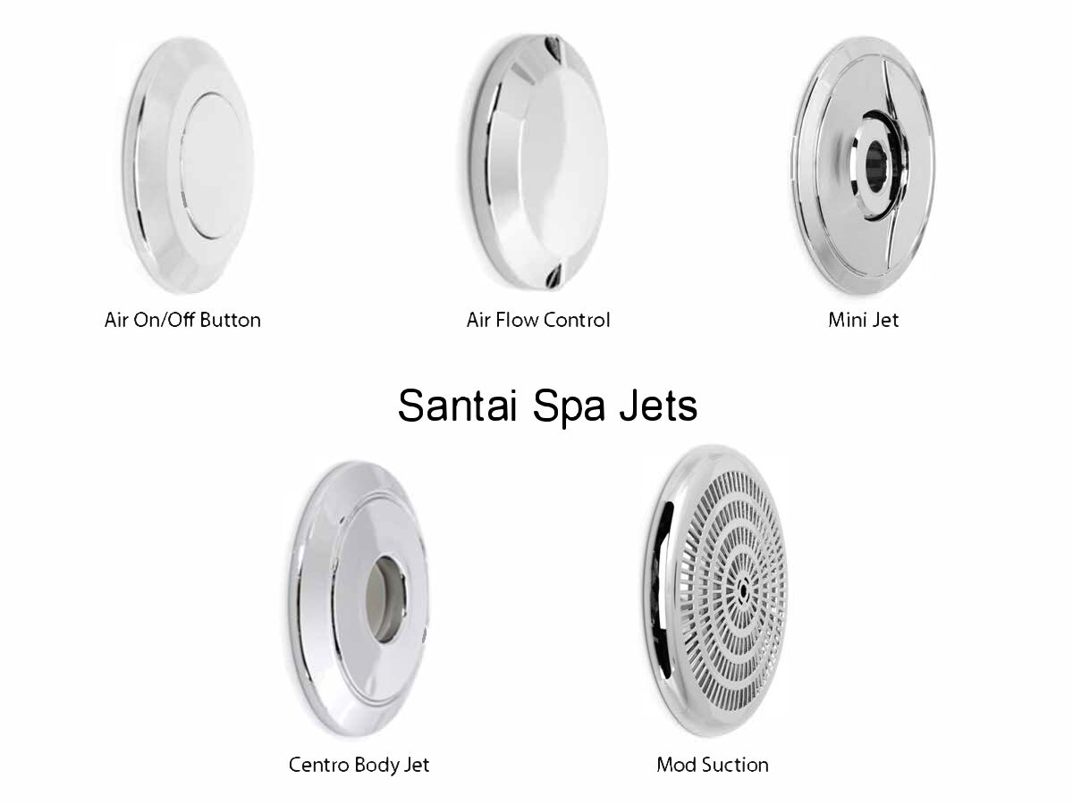 Reece Posh Solus MK2 Rectangle Spa With 12 Chrome Jets & Auto Heat Pump 1675mm White