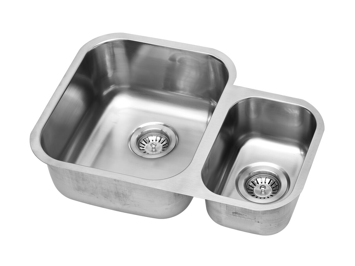 Reece Posh Solus MK3 1 1/3 Bowl Undermount Sink No Taphole Stainless Steel
