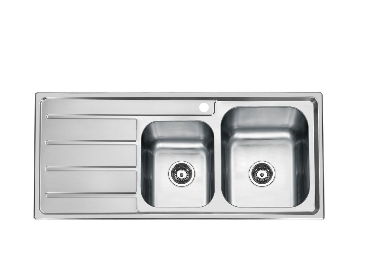 reece Posh Solus MK3 1 3/4 Bowl Inset Sink 1 Taphole Right Hand Bowl Stainless Steel