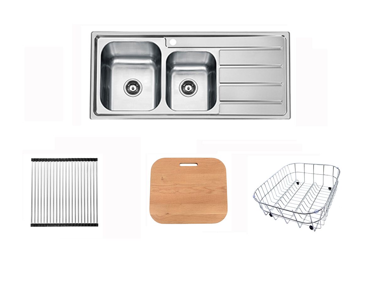 reece Posh Solus MK3 1 3/4 Sink Pack Left Hand Bowl Stainless Steel