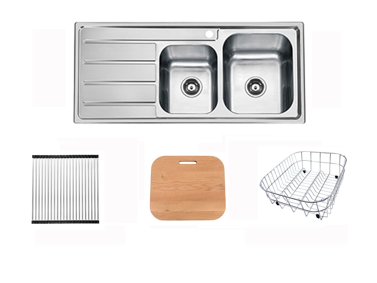 reece Posh Solus MK3 1 3/4 Sink Pack Right Hand Bowl Stainless Steel