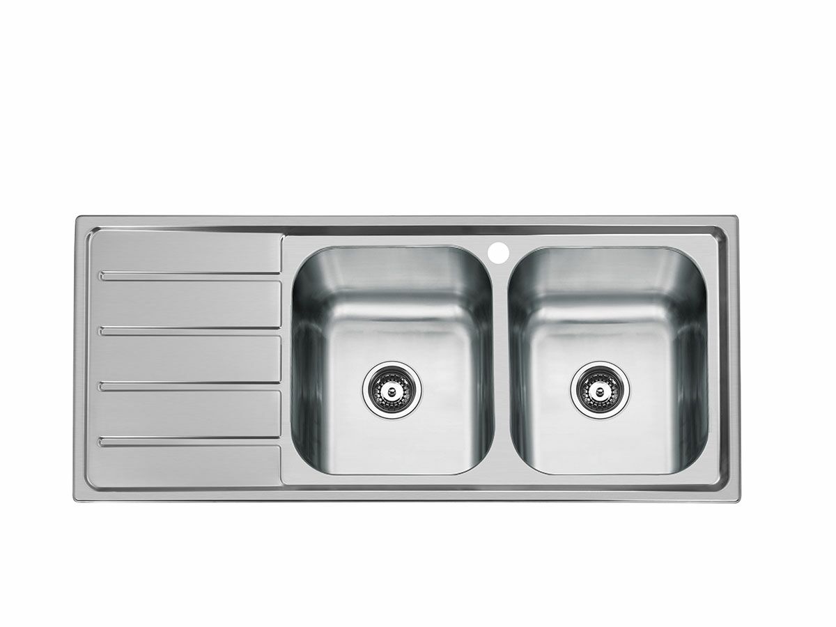 Reece Posh Solus MK3 Double Bowl Sink Pack Right Hand Bowl Stainless Steel