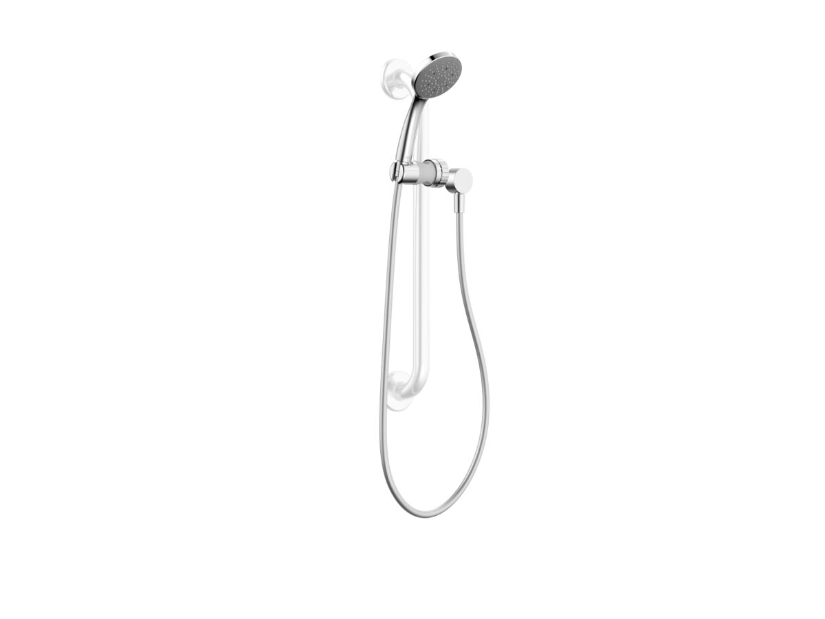 Reece Posh Solus MK3 Grab Single Rail Shower Conversion Kit 1 Function With Wall Water Inlet Chrome (4 Star)
