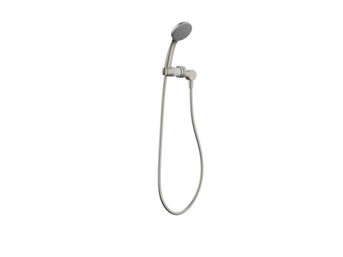 Reece Posh Solus MK3 Grab Single Rail Shower Conversion Kit 1 Function With Wall Water Inlet Brushed Nickel (4 Star)