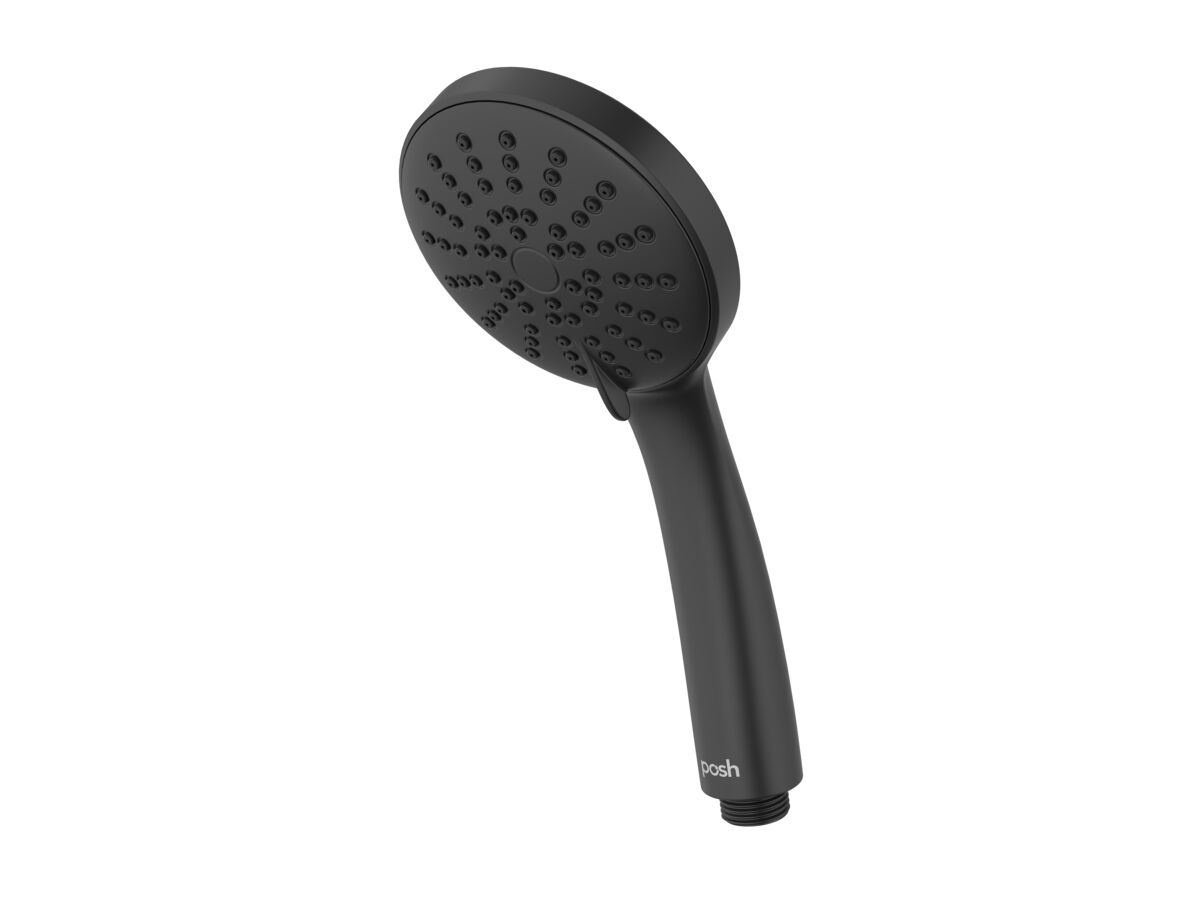 reece Posh Solus MK3 Handpiece Only 3 Function Matte Black (4 Star)