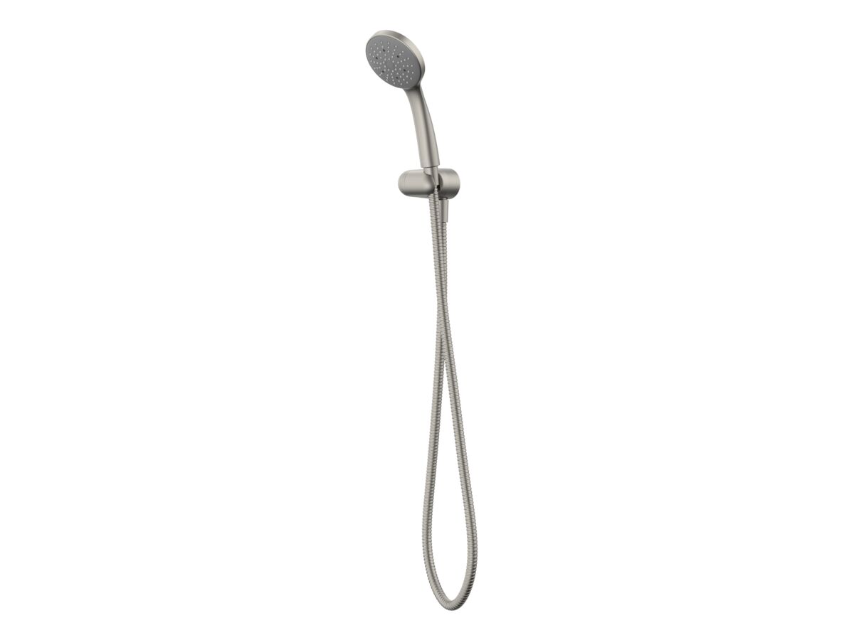 reece Posh Solus MK3 Handshower with Water Inlet Wall Bracket 1 Function Brushed Nickel (4 Star)