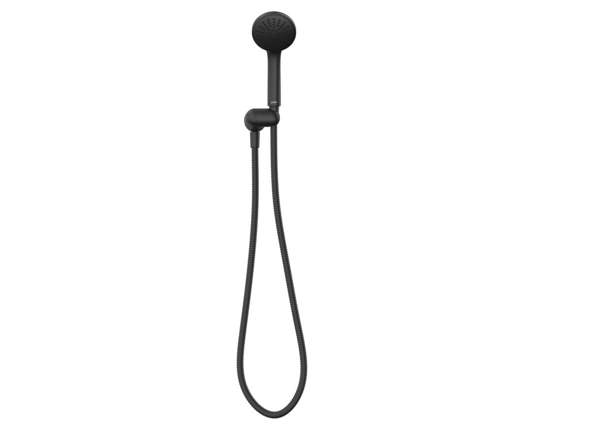 Reece Posh Solus MK3 Handshower With Water Inlet Wall Bracket 1 Function Matte Black (4 Star)