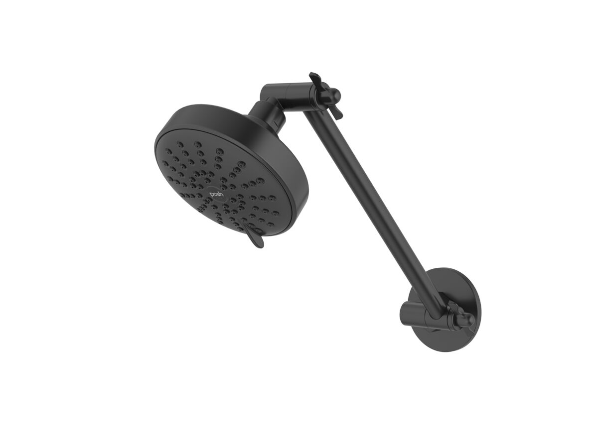 reece Posh Solus MK3 Hi Rise Shower 3 Functions Matte Black (4 Star)