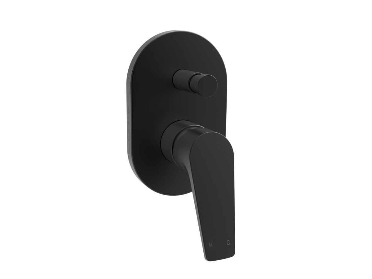 reece Posh Solus MK3 Shower Mixer Tap with Diverter Matte Black