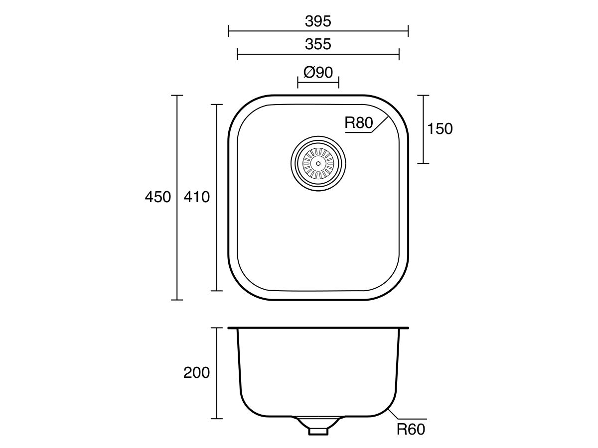 Reece Posh Solus MK3 Single Bowl Undermount Sink No Taphole Stainless Steel