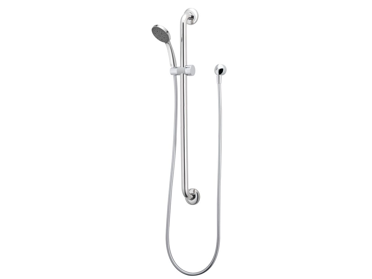 reece Posh Solus MK3 Single Grab Rail Shower 1 Function 900mm with Wall Water Inlet Chrome (4 Star)
