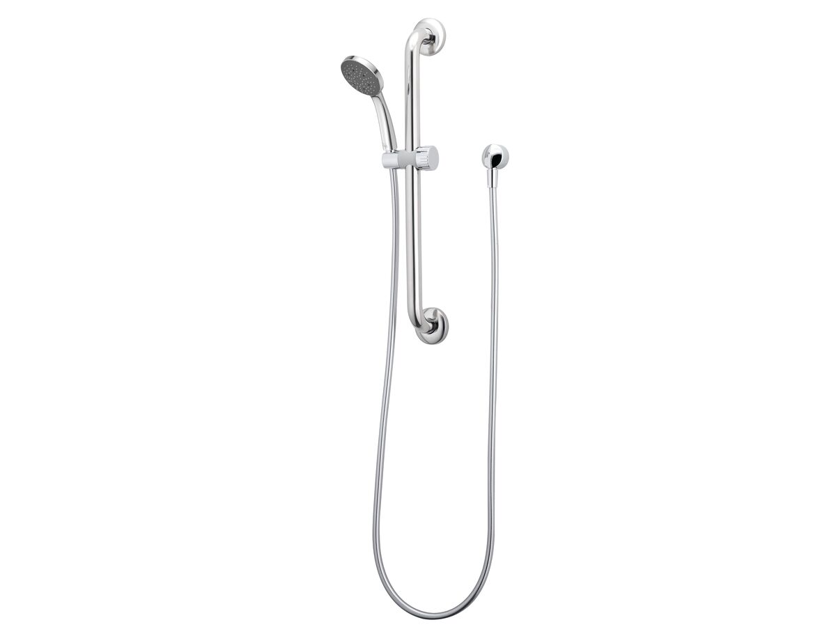 reece Posh Solus MK3 Single Grab Rail Shower 1 Function 600mm with Wall Water Inlet Chrome (4 Star) reece Posh Solus MK3 Single Grab Rail Shower 1 Function 600mm with Wall Water Inlet Chrome (4 Star)