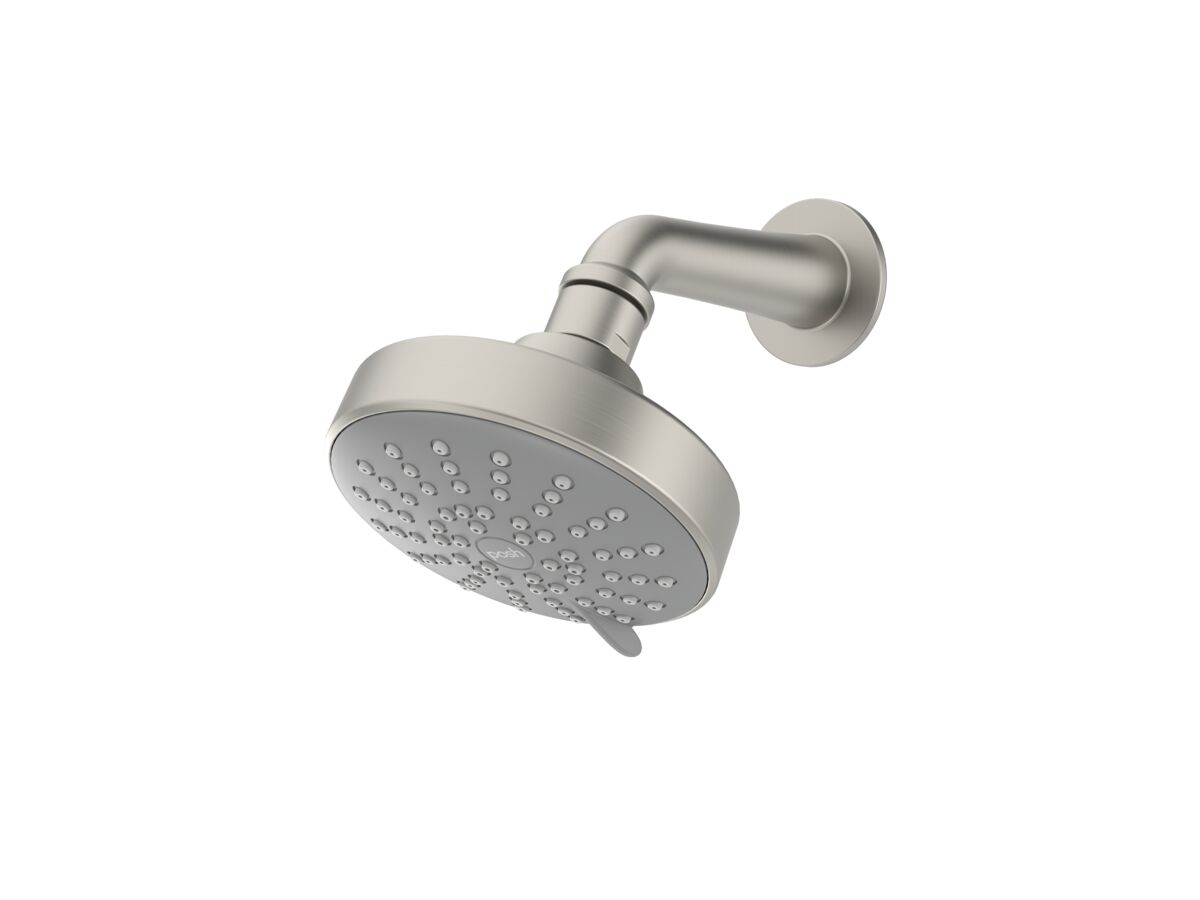 reece Posh Solus MK3 Wall Shower & Arm 3 Functions Brushed Nickel (4 Star)