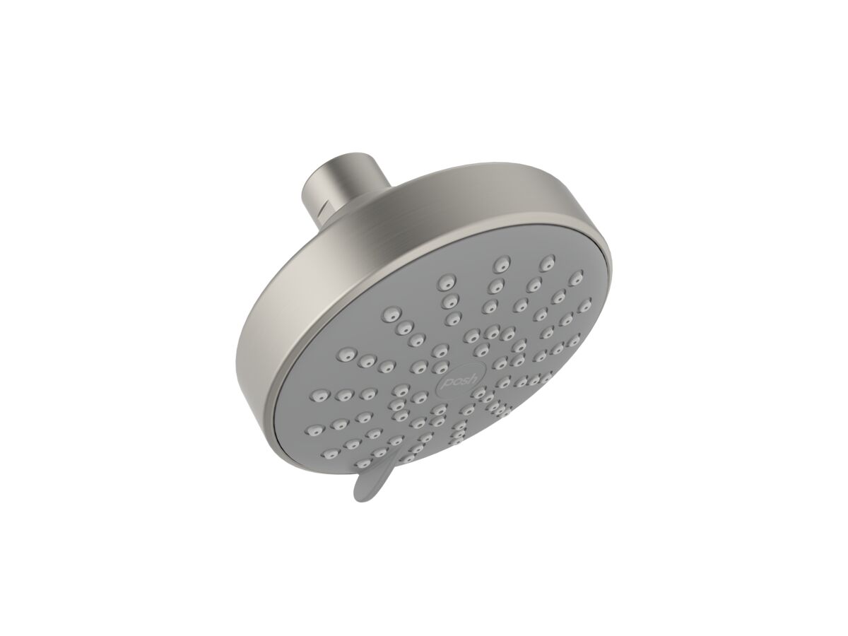 Reece Posh Solus MK3 Wall Shower Rose 3 Function Brushed Nickel (4 Star)