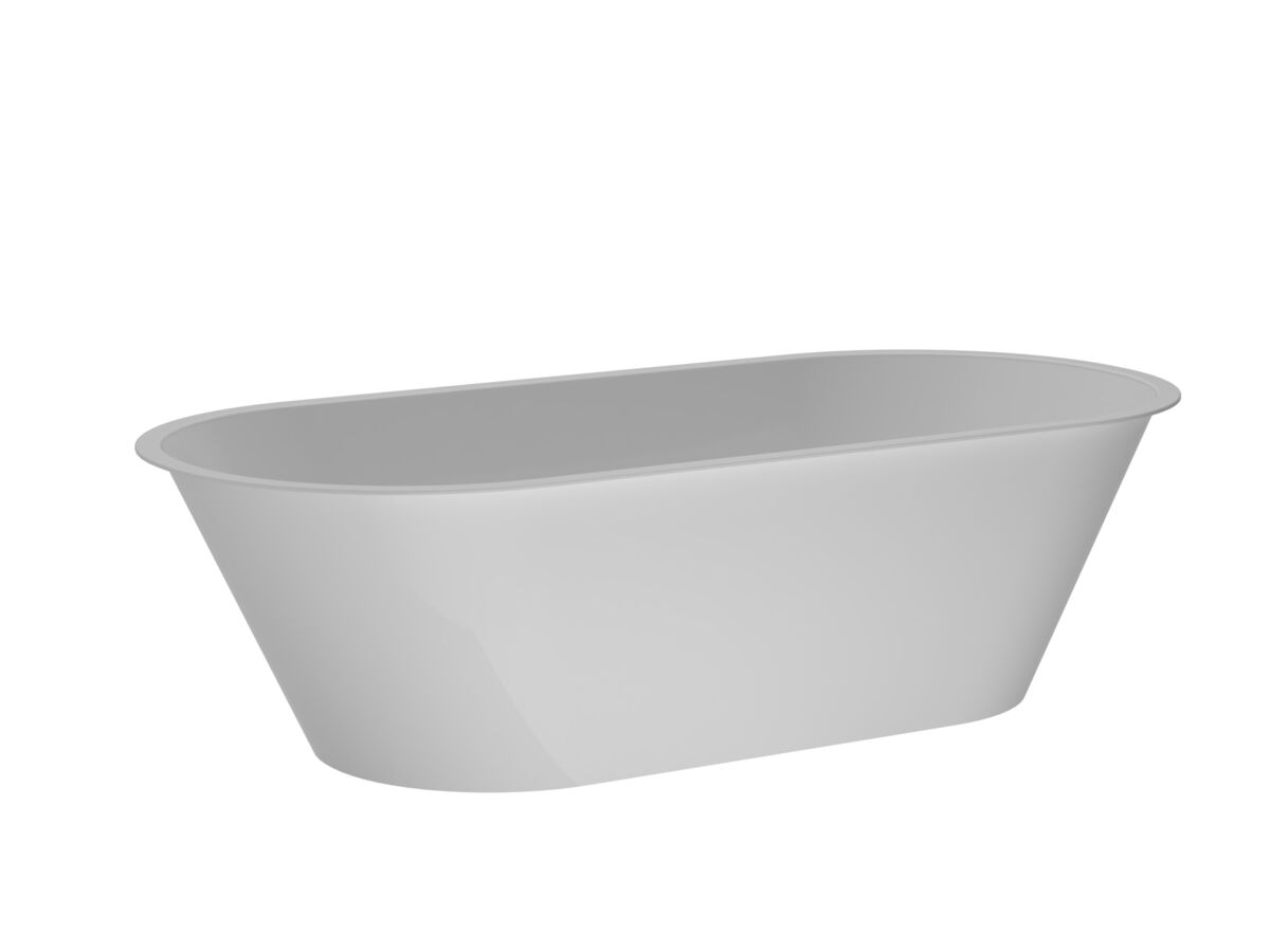 reece Posh Solus Oval Inset Bath 1585mm x 745mm White