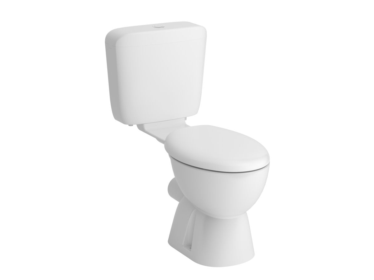 reece Posh Solus Plastic Link Toilet Suite with Concealed P-Trap Soft Close Seat White (4 Star) reece Posh Solus Plastic Link Toilet Suite with Concealed P-Trap Soft Close Seat White (4 Star)