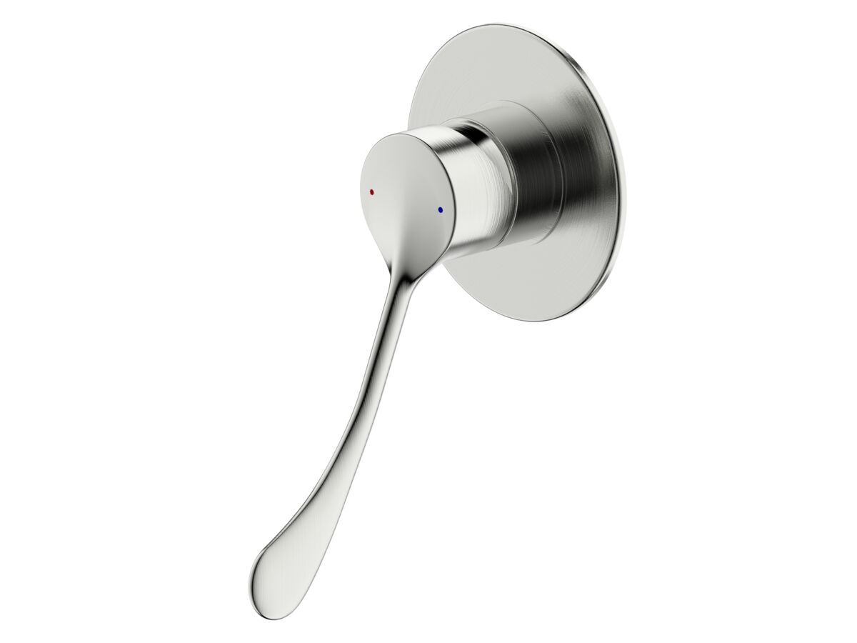 reece Posh Solus Shower Mixer with Extended Lever 150mm Brushed Nickel