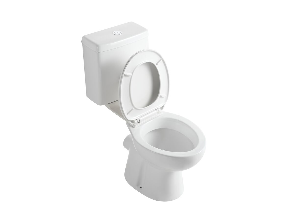 Reece Posh Solus Square Link Toilet Suite P Trap With Soft Close Seat White (4 Star)