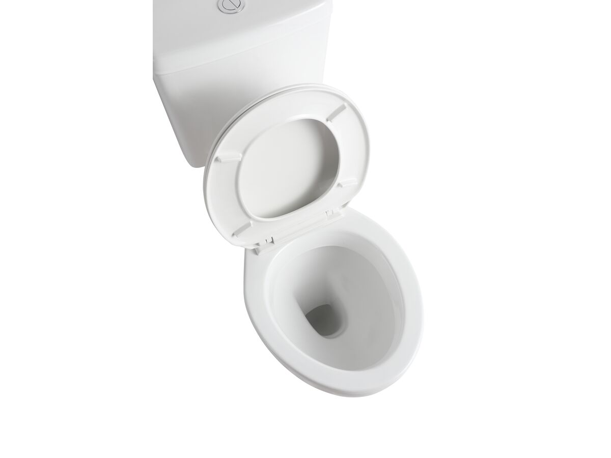 Reece Posh Solus Square Link Toilet Suite P Trap With Soft Close Seat White (4 Star)