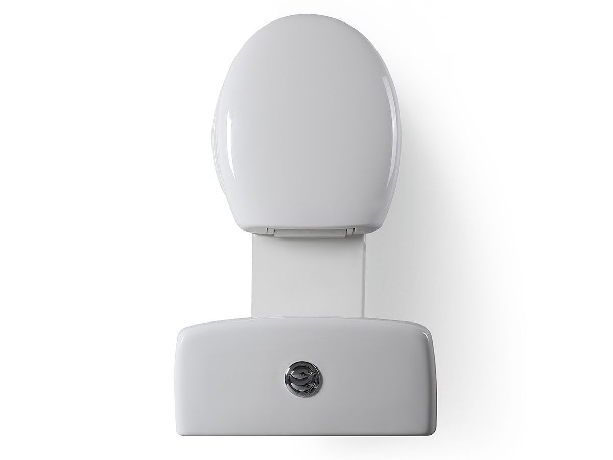 Reece Posh Solus Square Link Toilet Suite S Trap With Soft Close Seat White (4 Star)