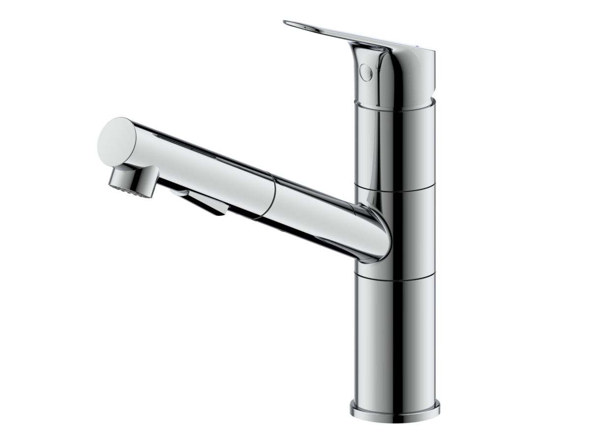 reece Posh Solus Standard Sink Mixer Tap with Pull Out Chrome (5 Star) Lead Free