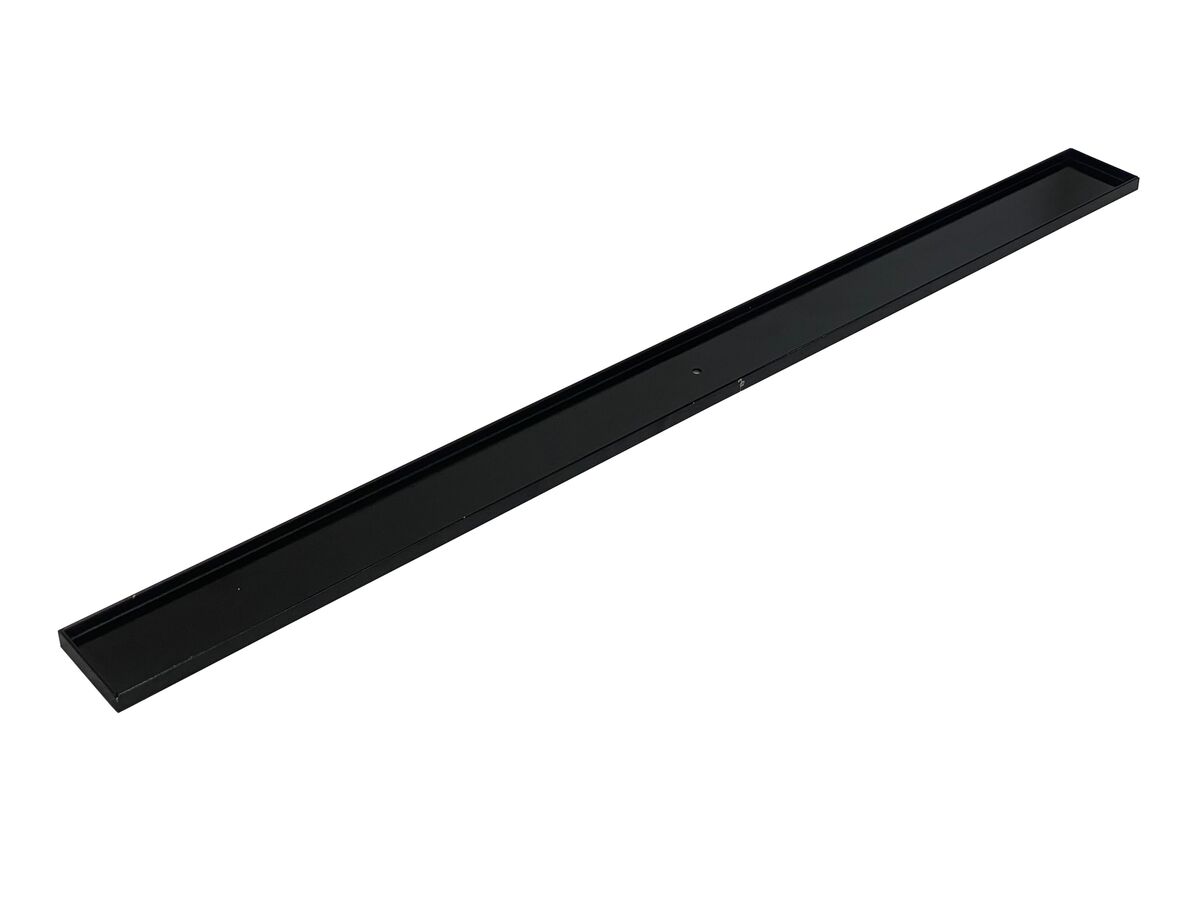 Reece Posh Solus Tile Over Shower Tray With 1140mm Long Rear Matte Black Tile Insert Channel Suits Tiles 9mm And Up (For 3 Wall / Alcove Install) 1200mm X 900mm