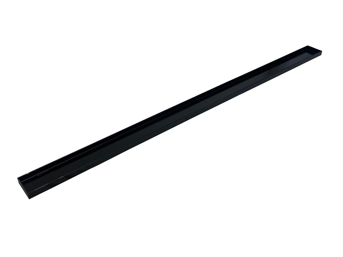 Reece Posh Solus Tile Over Shower Tray With 1160mm Long Rear Matte Black Tile Insert Channel Suits Tiles 9mm And Up (For 2 Wall / Corner Install) 1200mm X 900mm