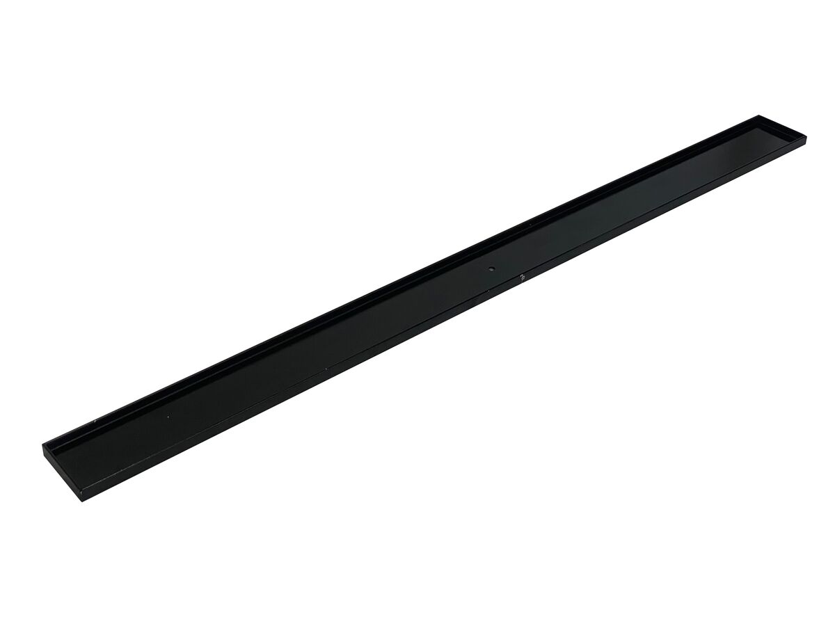 Reece Posh Solus Tile Over Shower Tray With 840mm Long Rear Matte Black Tile Insert Channel Suits Tiles Up To 8mm (For 3 Wall / Alcove Install) 900mm X 900mm