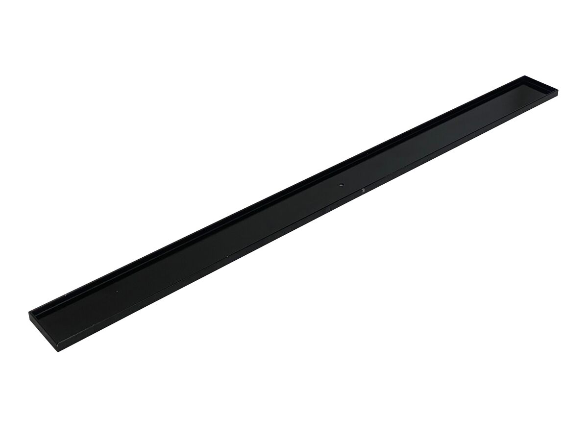 Reece Posh Solus Tile Over Shower Tray With 860mm Long Rear Matte Black Tile Insert Channel Suits Tiles 9mm And Up (For 2 Wall / Corner Install) 900mm X 900mm
