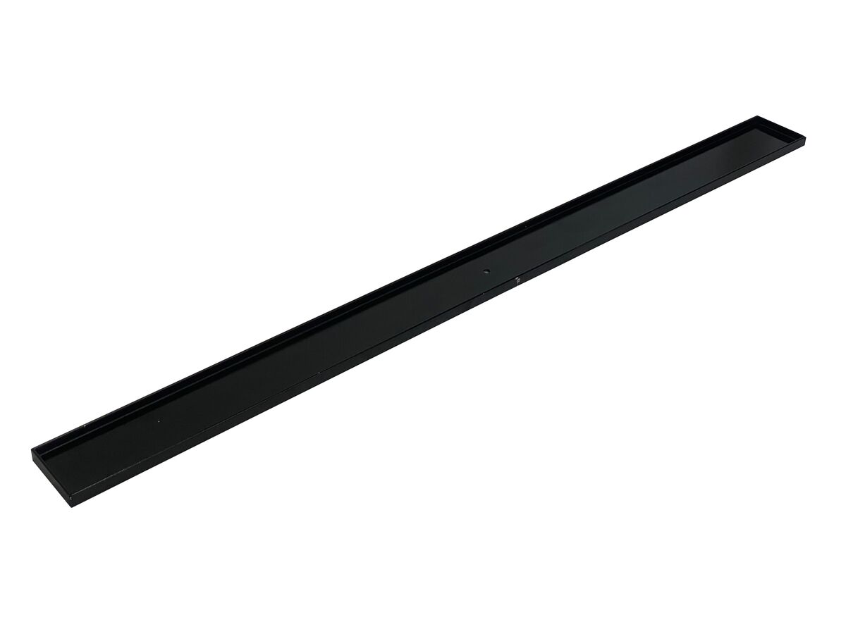 Reece Posh Solus Tile Over Shower Tray With 860mm Long Rear Matte Black Tile Insert Channel Suits Tiles Up To 8mm (For 2 Wall / Corner Install) 900mm X 900mm
