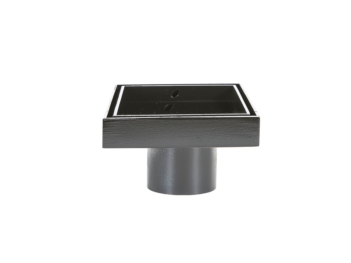 Reece Posh Solus Tile Over Shower Tray With Rear Matte Black Tile Insert Waste 1200mm X 900mm