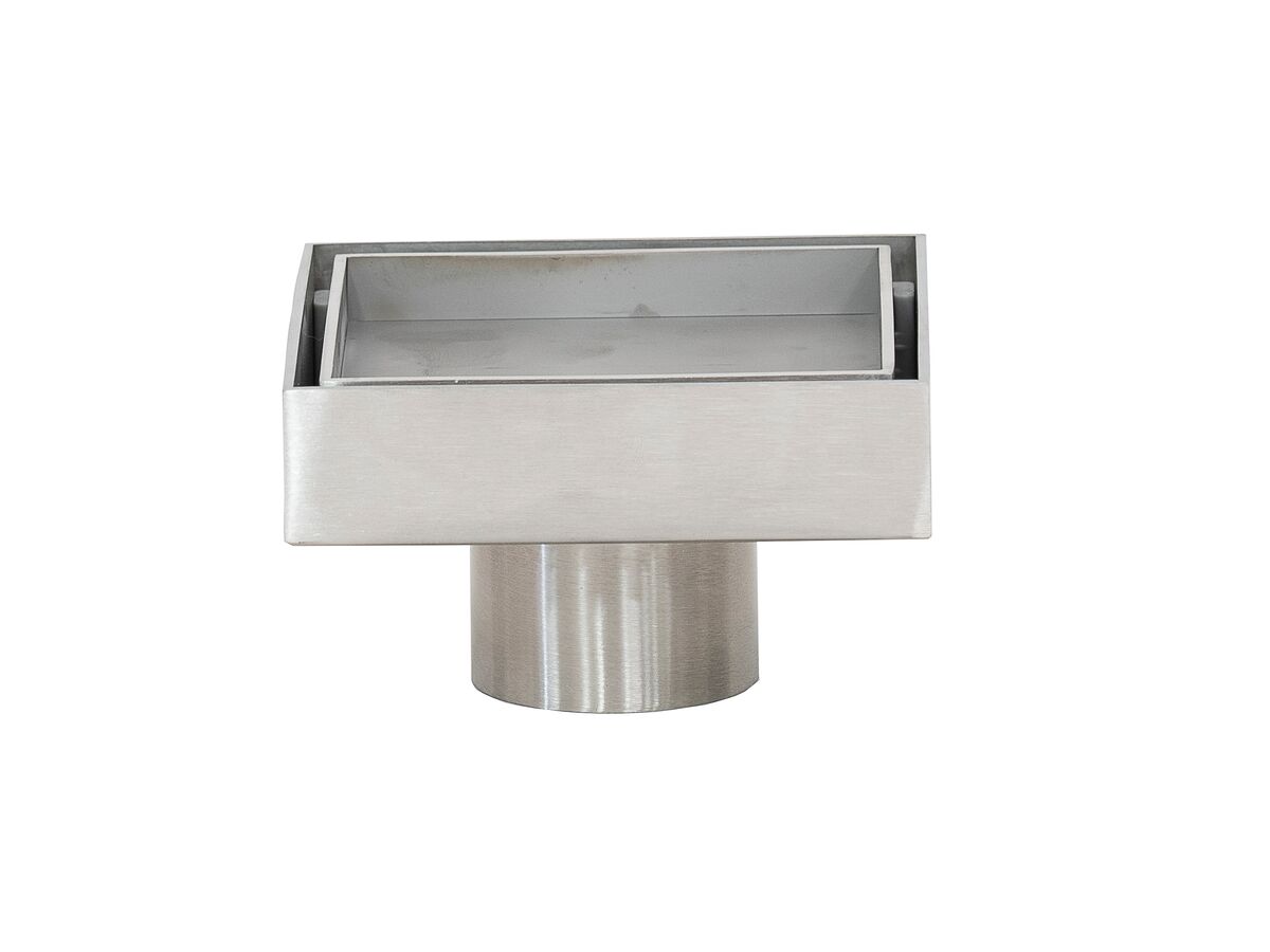 Reece Posh Solus Tile Over Shower Tray With Rear Stainless Steel Tile Insert Waste 1200mm X 900mm